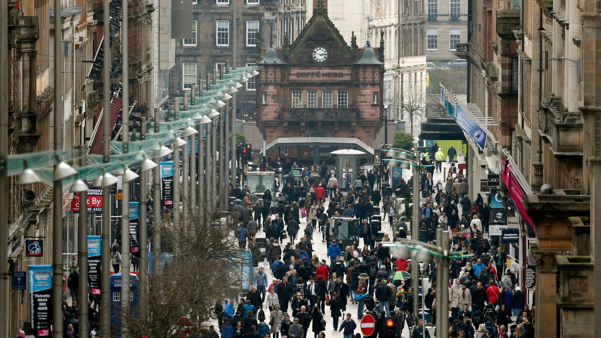 Woman taken to hospital after 'hazardous liquid' thrown at her in city centre
