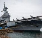 Drone jammed near French aircraft carrier was probably Russian, says Sweden