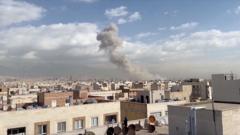 Watch: Smoke rises over Tehran as Trump 'seeks regime change'