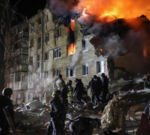 Russian strike on Kharkiv apartment block kills seven