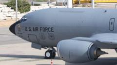 Four crew members killed after US refuelling plane crashes in Iraq
