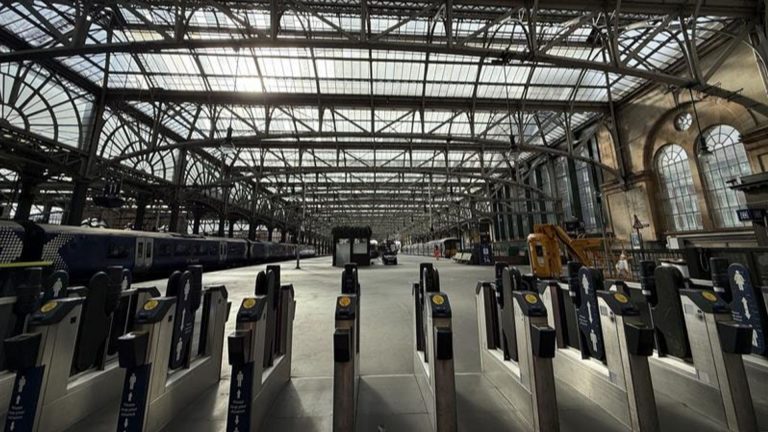 Scotland's busiest railway station to partially reopen after devastating fire