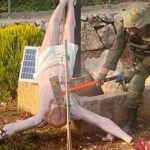 IDF soldier damages Jesus statue with sledgehammer in Lebanon - as Netanyahu responds