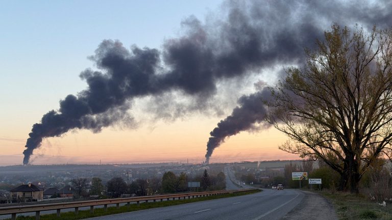 Seven killed in Ukraine after major Russia drone attack, as RAF deploys Typhoon jets