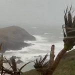 Battered coasts, wobbly planes and closed roads as Storm Dave sweeps through UK