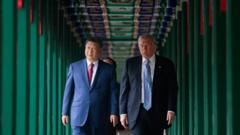 Xi takes Trump on tour of Communist Party's seat of power as China visit ends