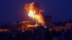 Large-scale Russian attack on Ukraine leaves four dead and dozens injured