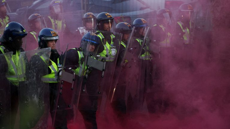 More than 20 charged after violent protest over Henry Nowak murder