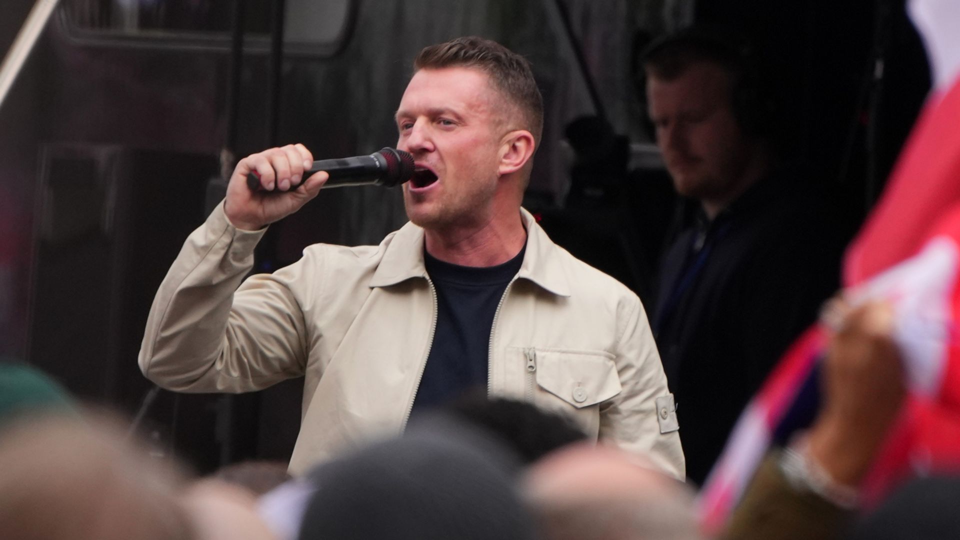 Tommy Robinson says he's been detained at Heathrow