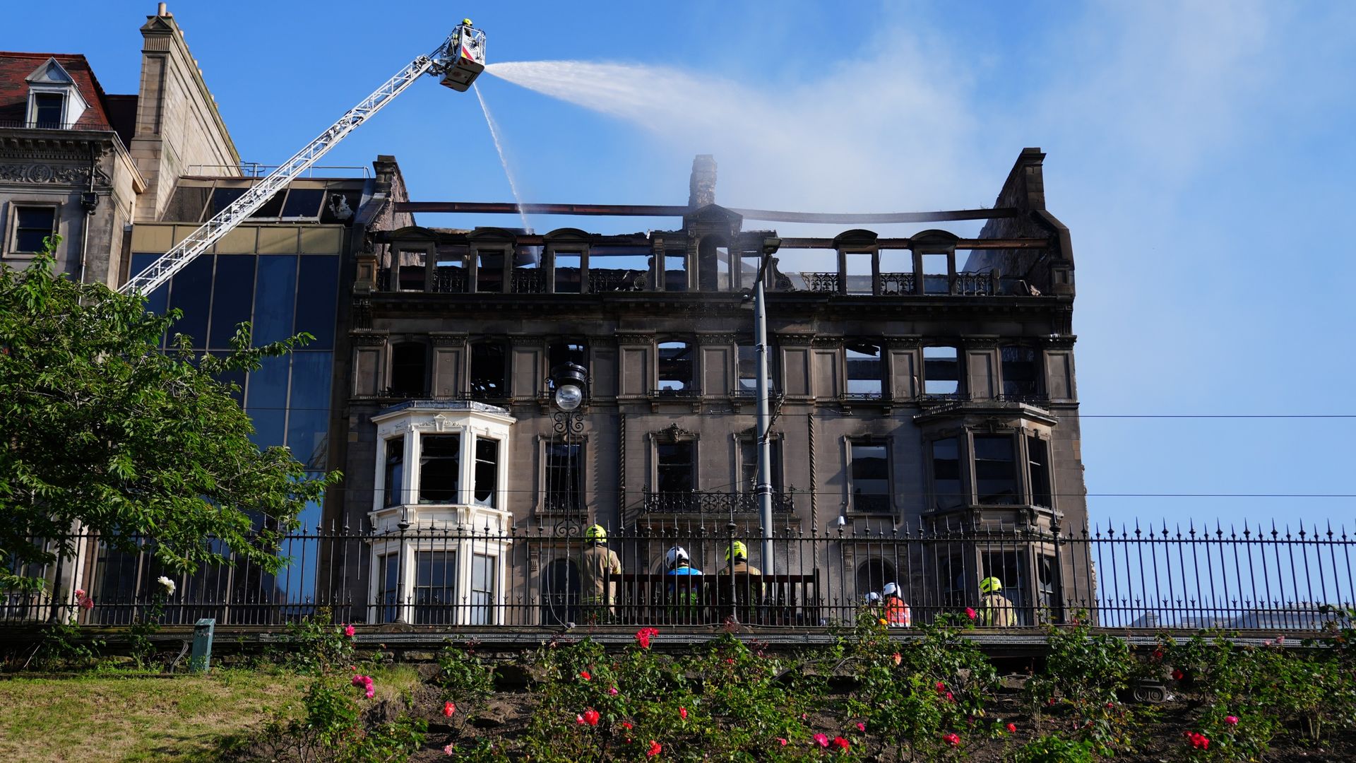 Firefighters tackle major blaze at historic building on Edinburgh's Princes Street