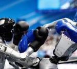 Robots compete in boxing, football and sprinting at World Humanoid Games