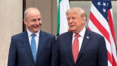 A united Ireland would be 'fantastic' says Trump during Irish visit