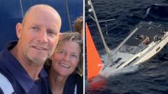Watch: Couple describes relief at rescue after whale destroys their yacht