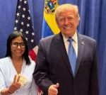 Trump meets US-backed Venezuelan president for first time since Maduro seized