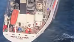 Eight crew missing after drone attack leaves tanker ablaze off Romania's coast