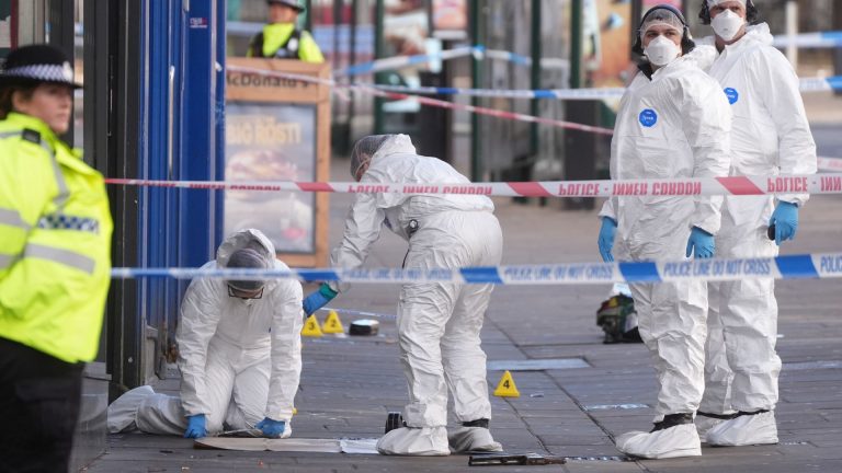 Two men and two women arrested after police officer shot