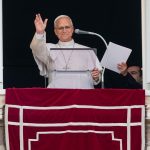Pope makes public appearance a day after being discharged from hospital following lung cancer surgery